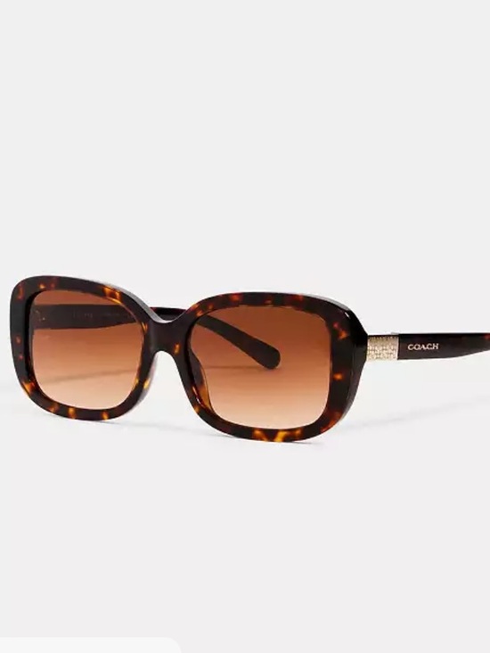 Coach Accessories - Coach Tortoiseshell Gradient Lens Sunglasses - Brown
